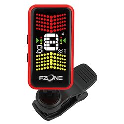 FZONE K1 Red  хроматический тюнер-прищепка, цветной экран, энергосбережение, красный, с батарей