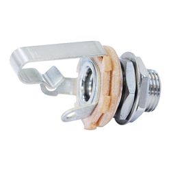Hosco H-OJ-120L  Switchcraft моно джек "мама", никель, длинный (9мм)