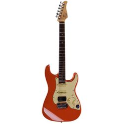 Mooer GTRS P800 Red  Электрогитара со встроенным процессором, HSS, палисандр, цвет красный
