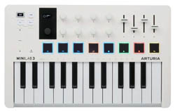 Arturia MiniLAB 3  MIDI-клавиатура, 25 клавиш, пэд-контроллер, цвет белый