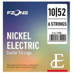 FZONE ST105  струны для электрогитары, никель, калибр 10-52