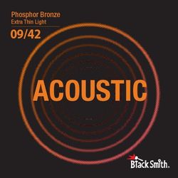 BlackSmith Phosphor Bronze Extra Thin Light 9/42  струны для акуст гитары, 9-42, фосфор бронза