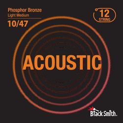 BlackSmith Phosphor Bronze Light Medium 10/47 12 String  струны для 12-стр акуст гитары, 10-47,фосв 