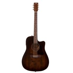 Art & Lutherie Americana Bourbon Burst CW Presys II  электроакустическая гитара, Dreadnought с вырез
