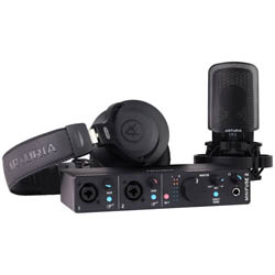 Arturia MiniFuse Recording Pack Black  комплект MiniFuse 2, микр CM1, поп фильтр, наушн EF1, черный