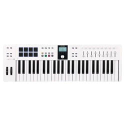 Arturia KeyLab Essential 49 mk3 White  MIDI клавиатура, 49 клавиш, LCD дисплей, цвет белый