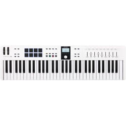 Arturia KeyLab Essential 61 mk3 White  MIDI клавиатура, 61 клавиш, LCD дисплей, цвет белый