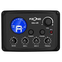 FZONE EQ-4R  Врезной гитарный 4х полосный эквалайзер со встроенным тюнером и LCD ди