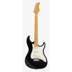 Sire S5 BK  электрогитара, форма Stratocaster, ольха, клен/клен, SSS, Tremolo, цвет черный
