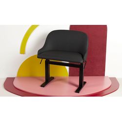 Hidrau SM47H Vinil Black 23  банкетка пневматический механизм, цвет черный, сидение черный бархат