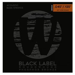 Warwick 36301LOS5  струны для акустической 5-струнной бас-гитары Black Label 45-135, бронза
