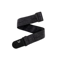 Planet Waves 50TB02  гитарный ремень "Lightning Black Tubular", 50 мм, нейлон, кожаные наконечники