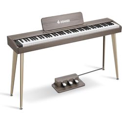 Donner DDP-60 Grey-Brown  цифровое пианино, 88 клавиш, 128 полифония, 128 тембров, 83 ритма