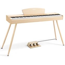 Donner DDP-80 Natural Wood  цифровое пианино, 88 клавиш, 128 полифония, 1 тембр
