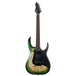 Mooer GTRS M810 Green Burst  электрогитара со встроенным процессором, HH, цвет зеленый берст