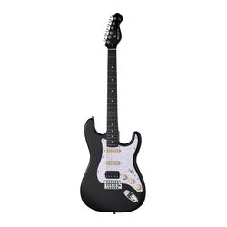 Mooer MSC10 Pro C Black  электрогитара с чехлом, форма стратокастер, HSS, цвет черный