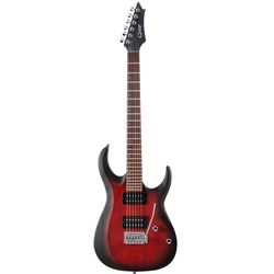 Cort X100-OPBB  электрогитара, НН, цвет красный берст