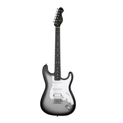 Mooer MSC12 Pro Iron Silver  электрогитара с чехлом, форма стратокастер, HSS, цвет серый