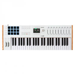 Arturia KeyLAB 49 MK3 White  MIDI клавиатура, 49 клав.,полувзвешенная механика, дисплей, цвет белый
