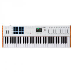 Arturia KeyLAB 61 MK3 White  MIDI клавиатура, 61 клав.,полувзвешенная механика, дисплей, цвет белый