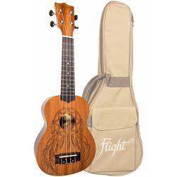 Flight NUS350 DC  укулеле, сопрано, корпус сапеле