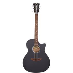 D'Angelico Premier Gramercy CS Matte Blacktop  электроакустическая гитара, цвет черный матовый