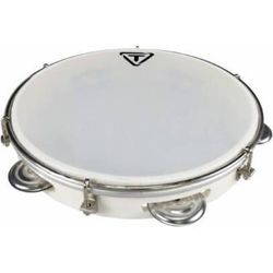 Tycoon TPD-10A W  пандейро 10", 5 пар бубенцов, корпус и мембрана - пластик, цвет белый