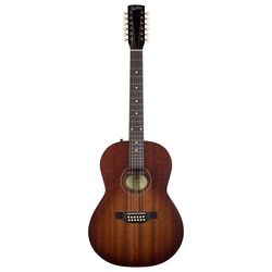 Godin Mahogany Folk 12 Rustic Burst A/E  12-струнна электроакустическая гитара с чехлом