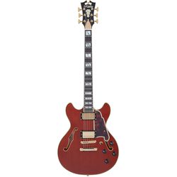 D'Angelico Excel Mini DC Viola  полуакустическая гитара с кейсом, форма 339