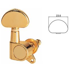 Samwoo J-03-GD  Колки для электрогитары 3+3, grover large type, gold