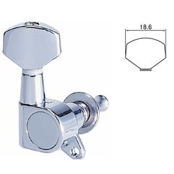 Samwoo J-07-СR-L3+R3  Колки для электрогитары, schaller type, 3+3, хром
