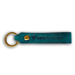 МИР МУЗЫКИ KM5  Брелок с логотипом Мир Музыки, цвет бирюзовый