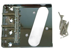 Samwoo BT005-CR  Бридж tele vintage, 3 двойных латунных седла, борта, вырез под сингл, хром