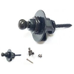 Samwoo STBS01BK   Стреплоки schaller type, черные, 2 шт 