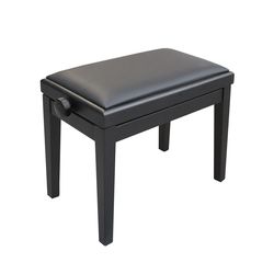 Nordfolk NPB2L PE  банкетка с подъемным механизмом, черная полированная, сидение экокожа