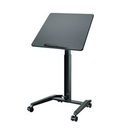 K&M 12186-000-55  стойка для ноутбука на колёсах, 770-1130 мм, с углом наклона 0°-90°, чёрная