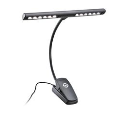 K&M 12266-000-55  подсветка для пюпитра, 12 LED, на "гусиной шее" и прищепке, аккумуляторная