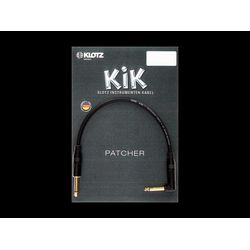 Klotz KIKPK030PR  профессиональный патч-кабель с угловым и прямым  разъемами позолоченными, 30 см