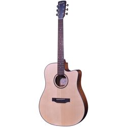 Crafter Lite D-16ce  электроакустическая гитара Dreadnought, массив ели, цвет натур., c чехлом
