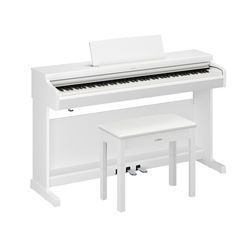 Yamaha YDP-166WH Arius  цифровое пианино с банкеткой, клавиатура GT-E, 192 полифония, 10 тембров