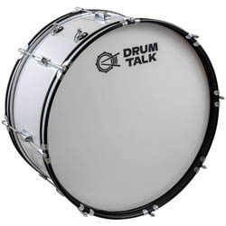 Drum Talk MDB-2210WH  маршевый бас барабан 22"х10", тополь, цвет белый