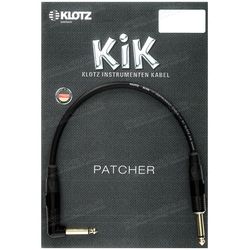 Klotz KIKPK060PR  профессиональный патч-кабель с угловым и прямым  разъемами позолоченными, 60 см