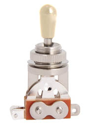 Samwoo H169-CR-IV  3-позиционный переключатель LP type, хром, бежевый пластик