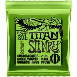 Ernie Ball 2619  струны для электрогитары Nickel Wound Slinky Titan 11-56